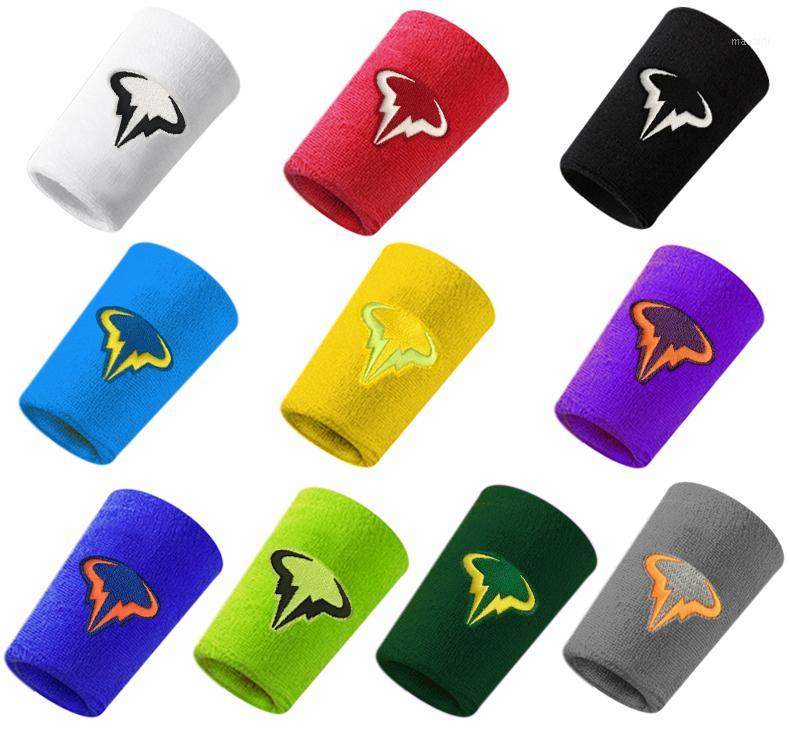 

1 pc Nadal Wristband 12.5*7.5cm cotton wristbands sport sweatband hand band for gym volleyball tennis sweat wrist support guard1, White