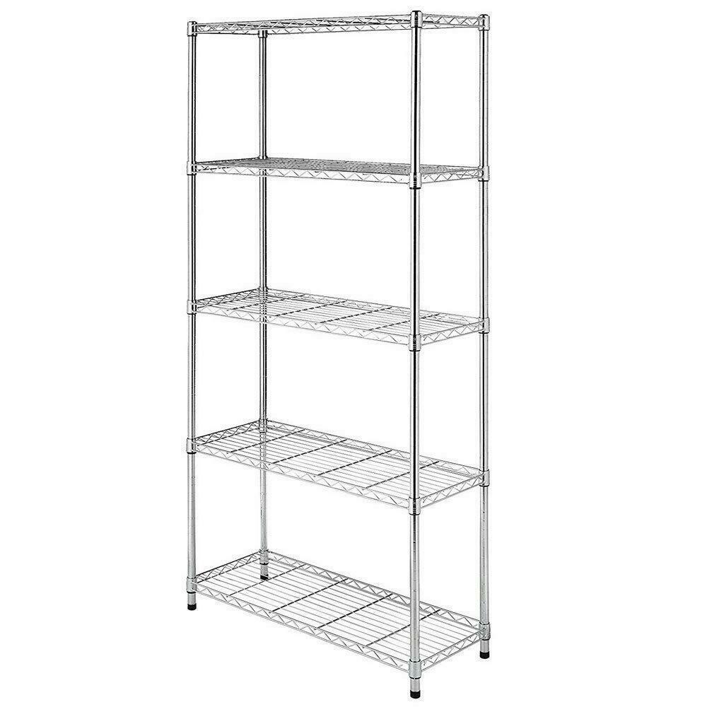 

5 Tier 72x36x14" Wire Rack Metal Shelf High Quality Unit Garage Kitchen Storage