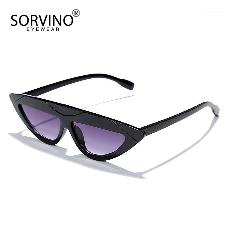 

SORVINO 2020 New Triangle Fashion Cat Eye Sunglasses Wild Personality Avant-garde Unique Stars Sun Glasses National Style1