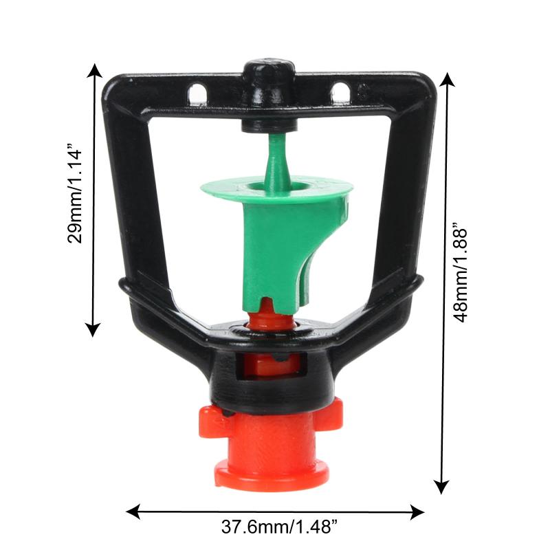 

25/50/100PCS 360 Degree Upside Down Rotating Nozzle Misting Sprayer Automatic Watering Fogger Water Spray Greenhouse Irrigation, 25 pcs