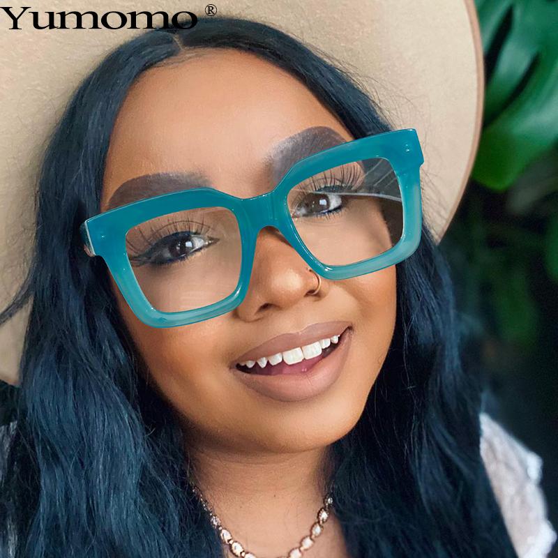 

Sunglasses 2021 Vintage Square Optical Glasses Women Men Fashion Clear Eyeglasses Frame Transparent Lens Spectacle Unisex