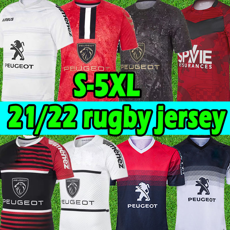 

21/22 Toulouse Munster city champion Rugby Jerseys STADE TOULOUSAIN League jersey 2021 2022 Lentulus Shirt Leisure sports Training uniforms 3XL  5XL top, 2021 vest