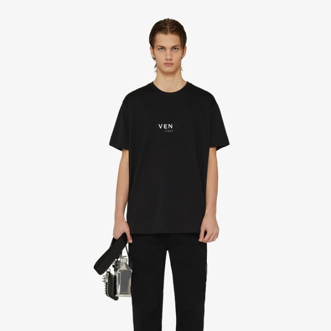 

Paris Positive and negative Letter printed cotton Tee Summer Spring Fashion High Street Men Women T-shirts European France Luxury short sleeve Tshirt, Black