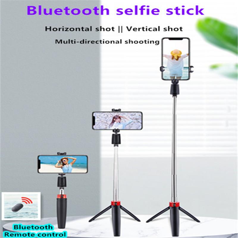 

2021 Newest 3 in 1 Wireless Bluetooth Selfie Stick Mini Portable Tripod Foldable Extendable Handheld remote control selfiestick