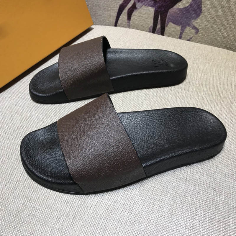 Hot Sale-Waterfront Slippers Summer Beach Slippers Fashion Luxury Designer Slide Women Size 35-42 Men Size 38-45 Model HY020
