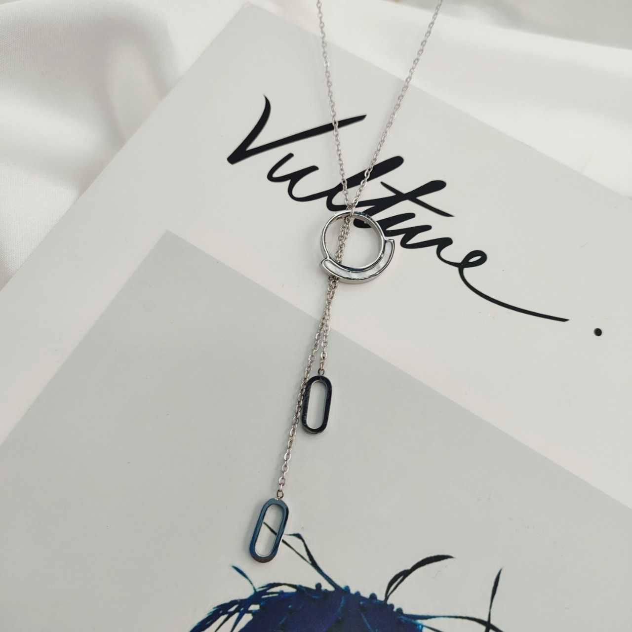 Sterling Silver gold cat pendant necklace Collier silver s coin s with tassels Charmed pendants wholesale-image-749875485