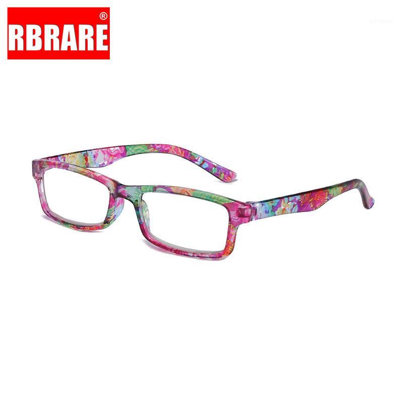 

RBRARE 2020 New Anti-blue Light Reading Glasses Flower Resin Square Frame Men and Women Reading Glasses Prescription Men1