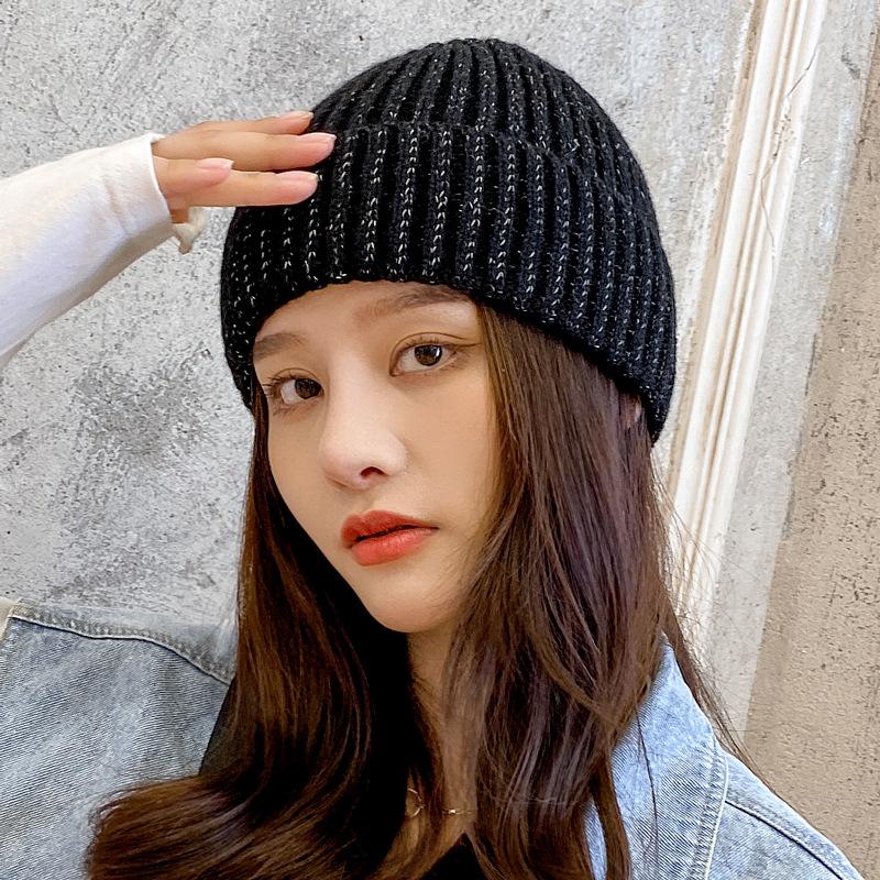 

Autumn and winter wool hat female hip hop landlord hat male fur European and American new thick knit warm tide