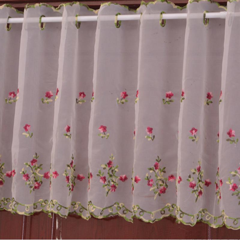 

Lace Sheer Curtains Modern Short Window Curtains Drape For Kitchen Living Room Bedroom Cafe1, Style 3