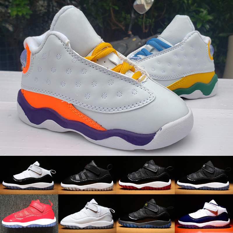 

Jumpman 13 13s GS Playground kids shoes boys girl 11s 11 basketball Shoes sports sneakers Size 22-27, As photo 1