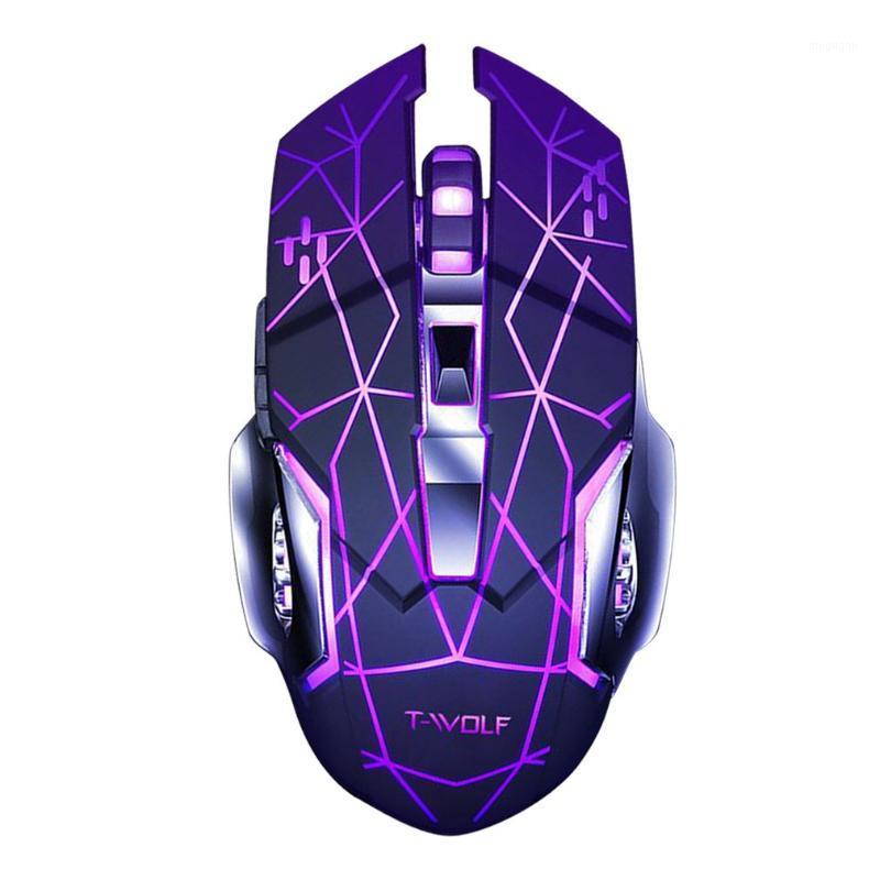 

Q13 Rechargeable Wireless Mouse Silent Ergonomic Gaming Mice 6 Keys RGB Backlight 2400 DPI for Laptop Computer Pro Gamer1