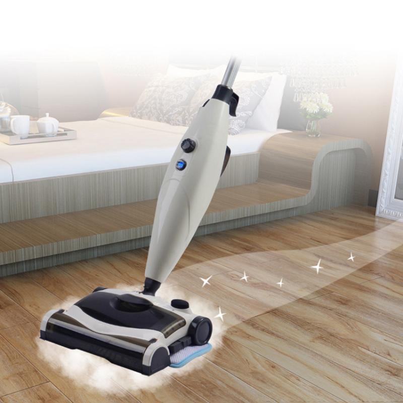 

110V/220V 1300W Electric Floor Mop Home Floor Steaming Cleaner Cleaning Tools Vacuuming Sweeper Machine With 400Ml Water Tank