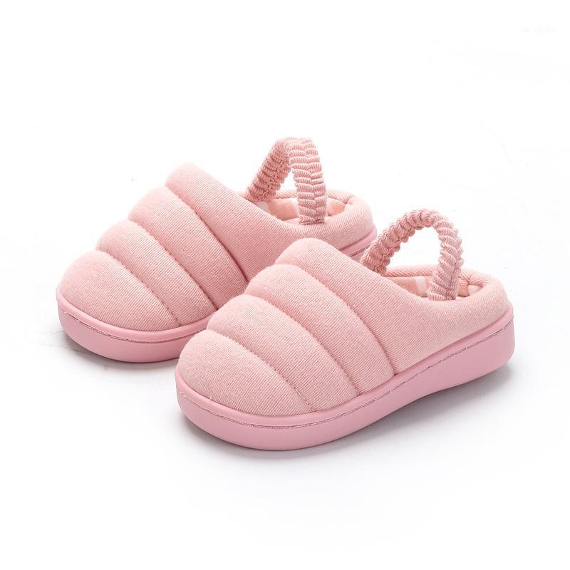 

ULKNN Kids Home Slippers Winter 2020 Candy Color Children'S Cotton Indoor Shoes For Baby Boys Girls First Walkers Non-Slip1, 219 pink