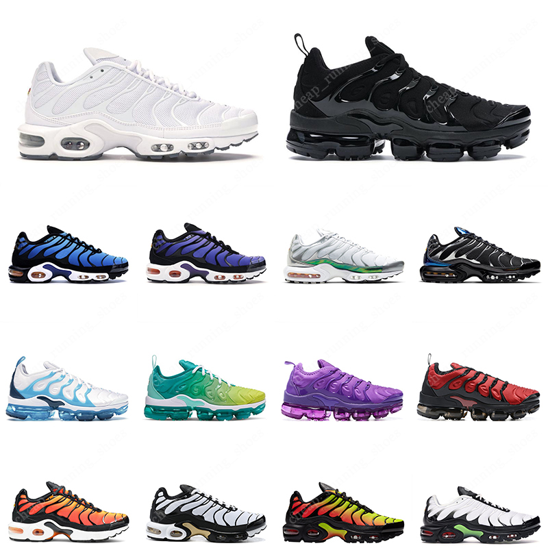 

tn plus men women running shoes triple white black purple hyper blue des chaussures mens trainer sports sneakers, # 9