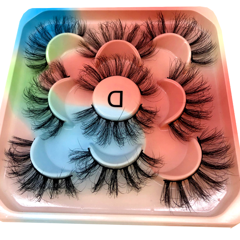5 paires de Faux Cils 3D en vison, aspect naturel, Volume dramatique, Extension de Faux Cils, outil de maquillage, vente en gros