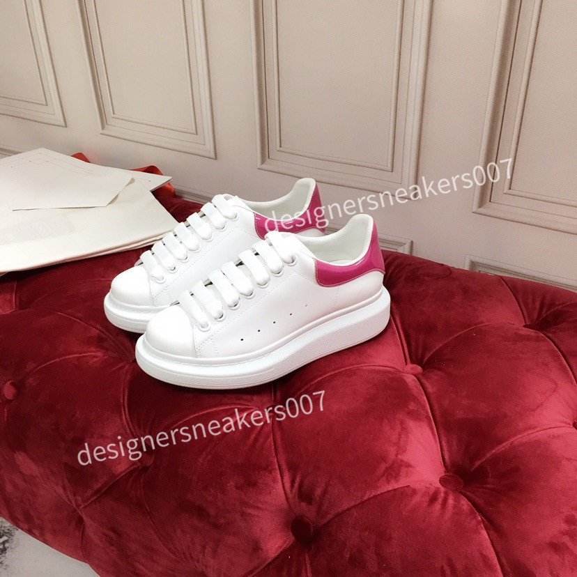 

2021WomenS Shoes Men's Leather Lace Up Platform Oversized Sole Sneakers White Black Casual hc191001, 03