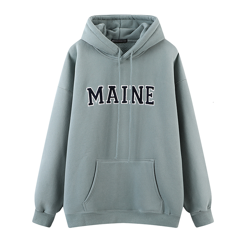 

2021 New Girls Oversize Cotton Pullovers Hoodies Wely, Army green