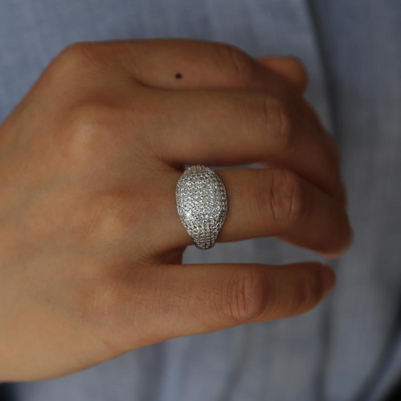 

Hip Hop Ring Bling CZ Stones All Iced Out Micro Pave Gold Silver Plated Full Iced Out Mens women Rings Punk Fashion Jewelry