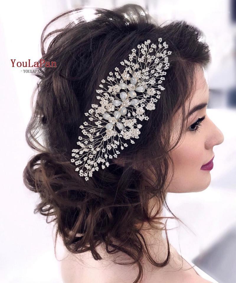 

Hair Clips & Barrettes YouLaPa HP279 2022 Est Flower Comb Tiny Beaded Bridal Headpieces Jewelry Mariage Headwear Women Accessories, Golden;silver