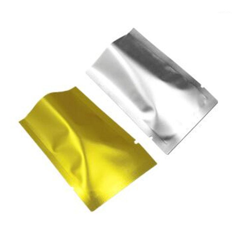 

500Pcs/ Lot Heat Sealable Mylar Foil Top Open Aluminum Foil Package Bag Matte Vacuum Bags Spice Coffee Storage Pouch1