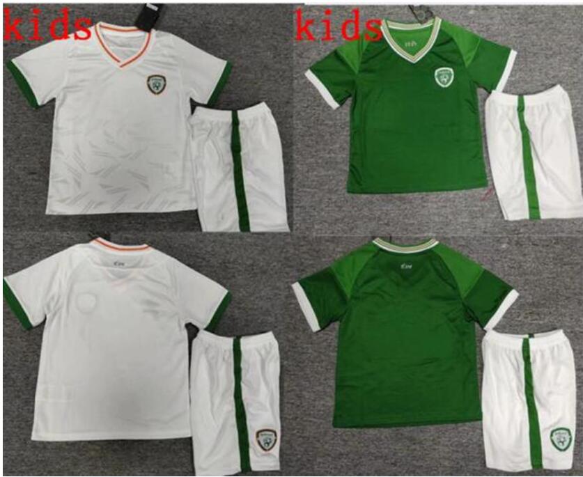 

NEW kids 20 21 Ireland soccer jersey 2020 2021 home away Republic of Ireland National Team Thailand Quality uniforms kids kit Footbal, Black