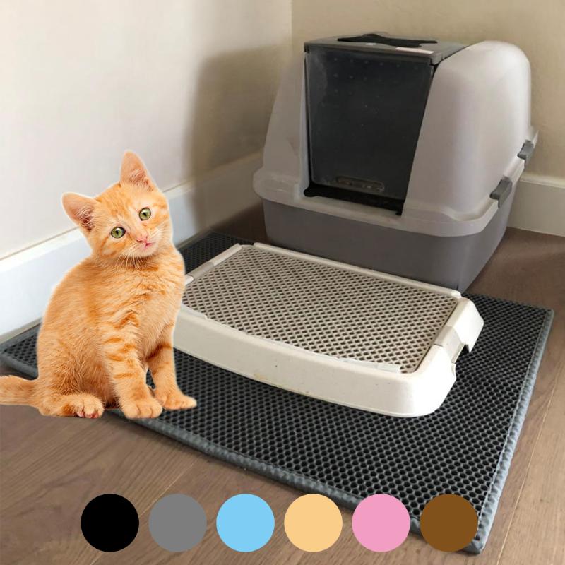 

Cat Litter Mat EVA Double Layer Pet Cat Litter Trapper Mats with Waterproof Bottom Non-slip Pet Katten Trapping Mat
