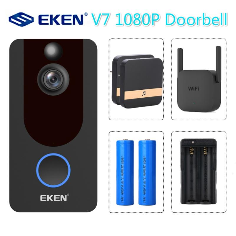 

V7 Smart IP 1080P Video Intercom WIFI Video Door Phone Bell Doorbell Camera For Apartments IR Alarm Wireless Security Camera