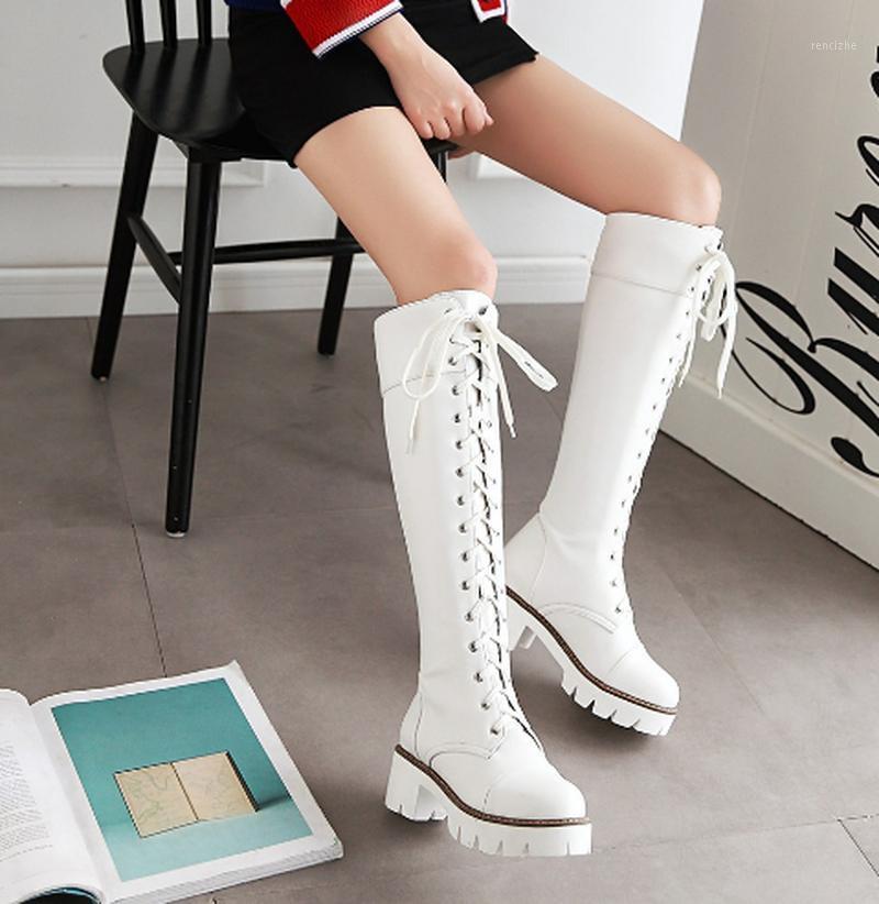 

PU leather shoe chaussures femme zapatos mujer sapato women knee high boots low heels shoes woman booties gladiator K00731, Black