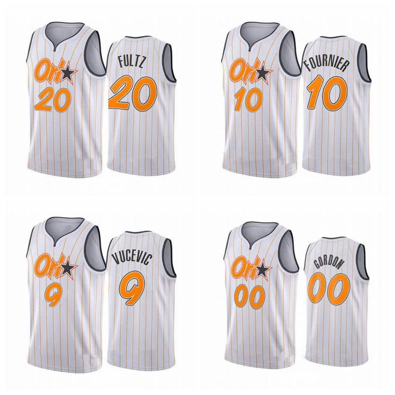 

2020/21 Men Aaron Nikola Gordon Vucevic Evan Fultz Fournier Swingman City Basketball Jersey Orlando Magic White Icon Edition