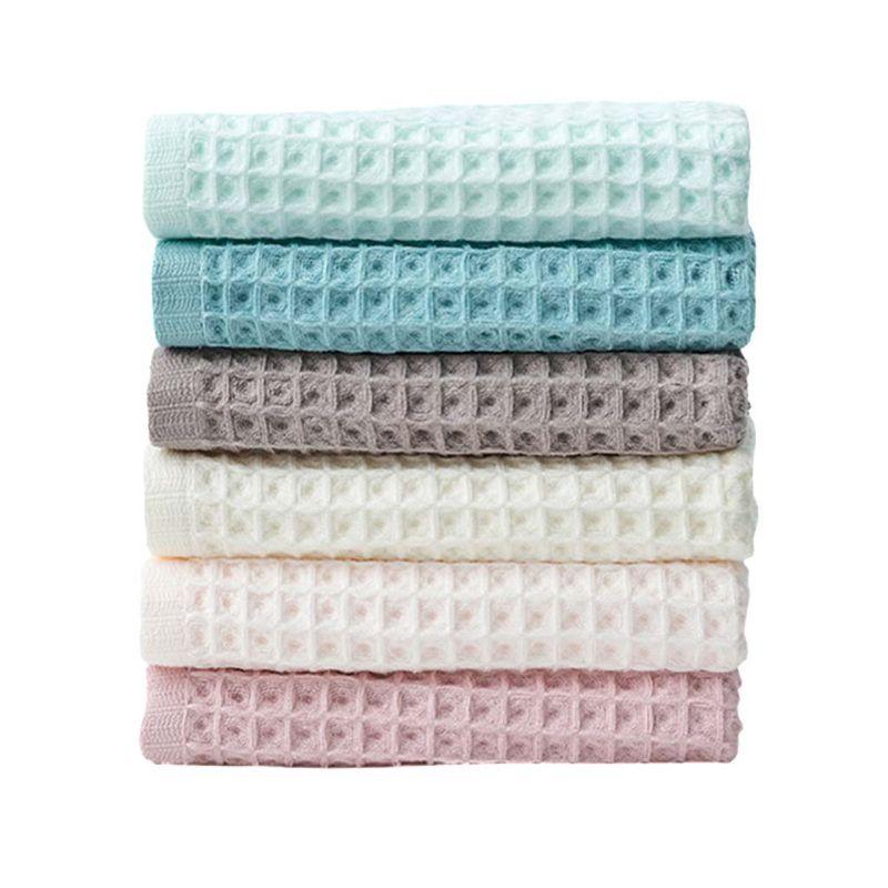 

Home Textile Soft Cotton Waffle Face Towels for Adult Soft Absorbent Household Bathroom Towel High Quality Toiletries, White
