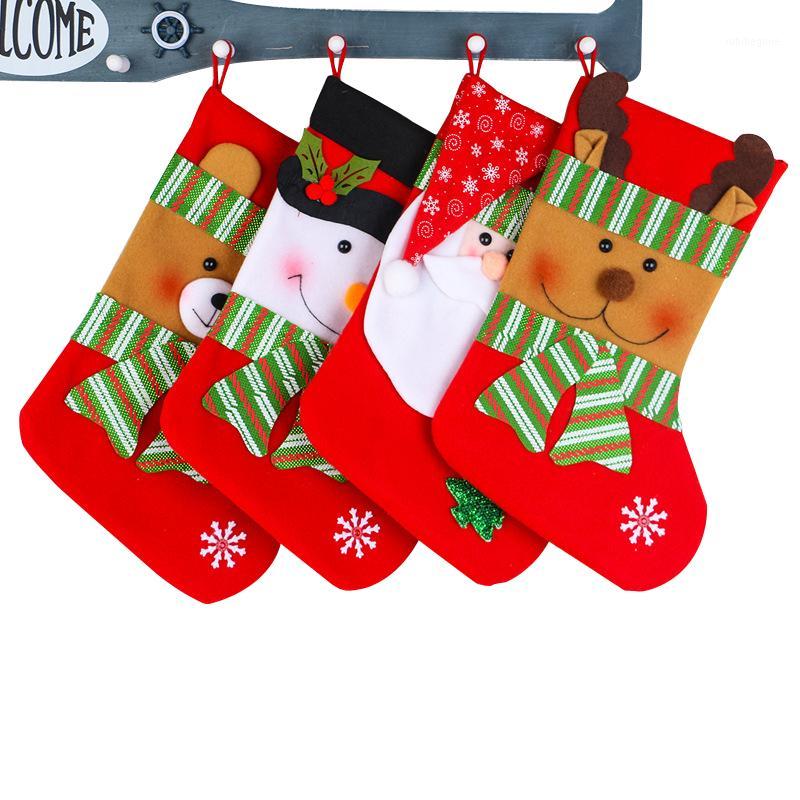 

Christmas Decorations For Home Gift Bag Pendant Gift Bag Socks Fireplace Ornaments Large Christmas Candy Socks1