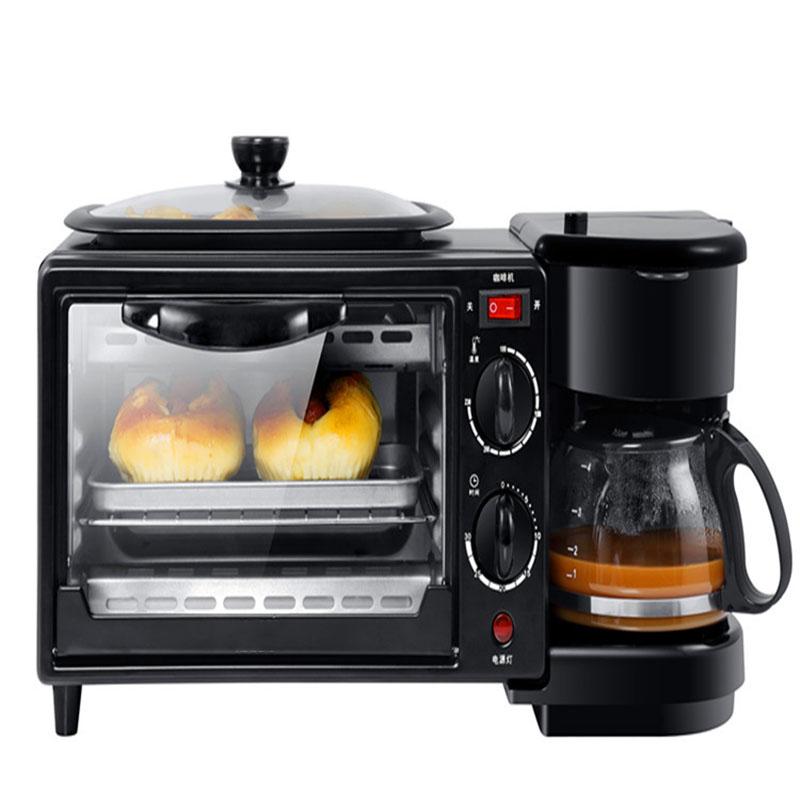 

3 in 1 Home Breakfast Machine Coffee Maker Frying Pan Bread Toaster Electric oven Bread baking machine D308
