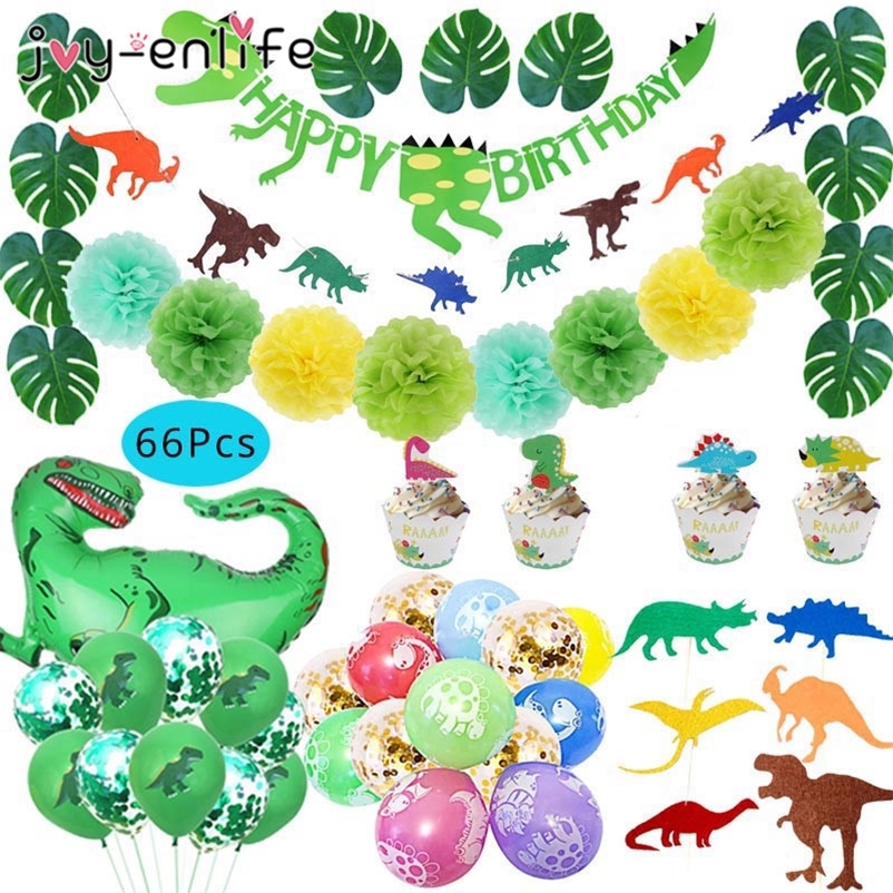 

Dinosaur Party Supplies Little Dino Party Theme Decorations Banner Balloon Set for Kids Boy 1st Birthday Party Baby Shower decor Y200903