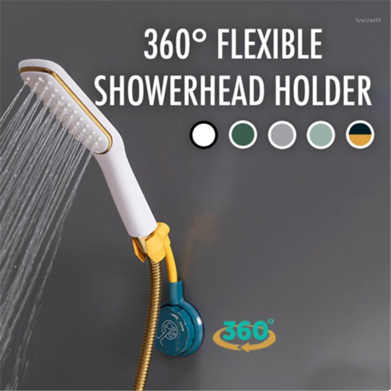 

360° Punch-Free Universal Adjustable Shower Bracket Bathroom Shower Head Holder Nozzle Fixed Base Creative Rack1