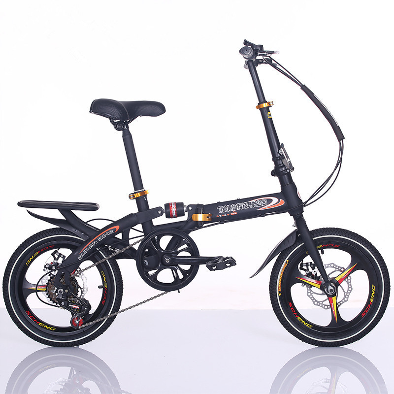 

the Latest 16 inch folding bike disc brake portable type fold bicycle Shocking proof bikes Recreational bicycle lady student Travel tools