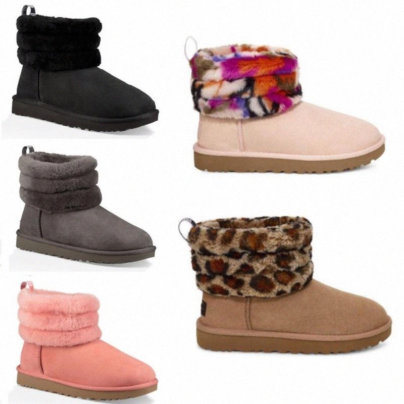 2020 New Womens Wgg Snow Boots Ankle Short half Bow Fur Designer For keep warm Winter Platform Shoes Australianuggs boot g6c0#
