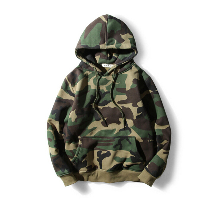 

Hooded Hoodie Autumn Winter Camouflage Long Sleeve of Casual Men U1r2, Army green