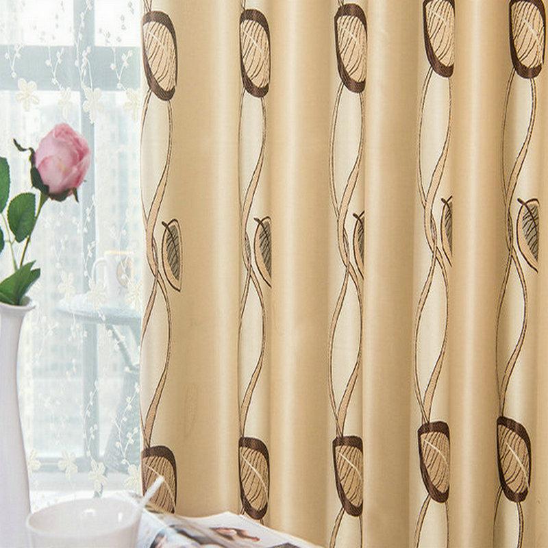 

Pastoral Style Luxury Leaves Designer Curtain For Living Room Bedroom Kitchen Tulle Window Sheer Curtain Window Screening Panel