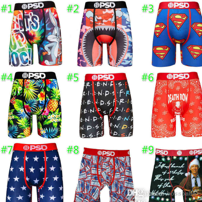 

Sexy Ice Silk Quick Dry Men Shorts Pants With Bags PSD Boxers Breathable Underwear Desinger Male High Quality 18 Colors, 17