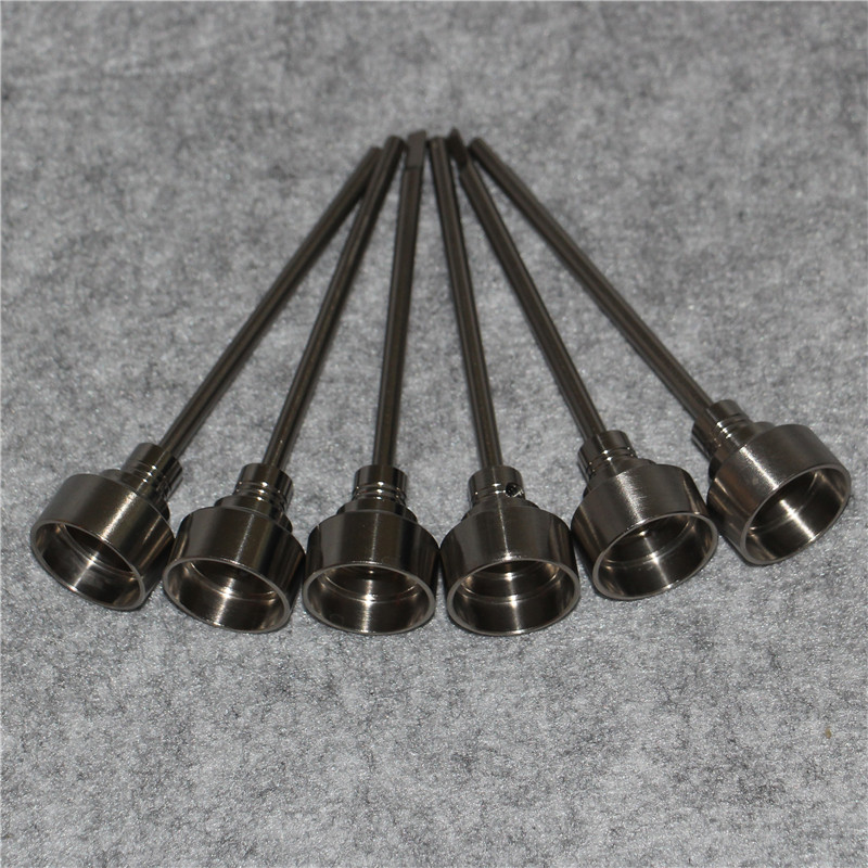 

Universal Tabacco 2 IN 1 Titanium Nail 18 20mm GR2 Titanium Nail with Carb Cap Dabber Tool for Slicone Jar Dab Container