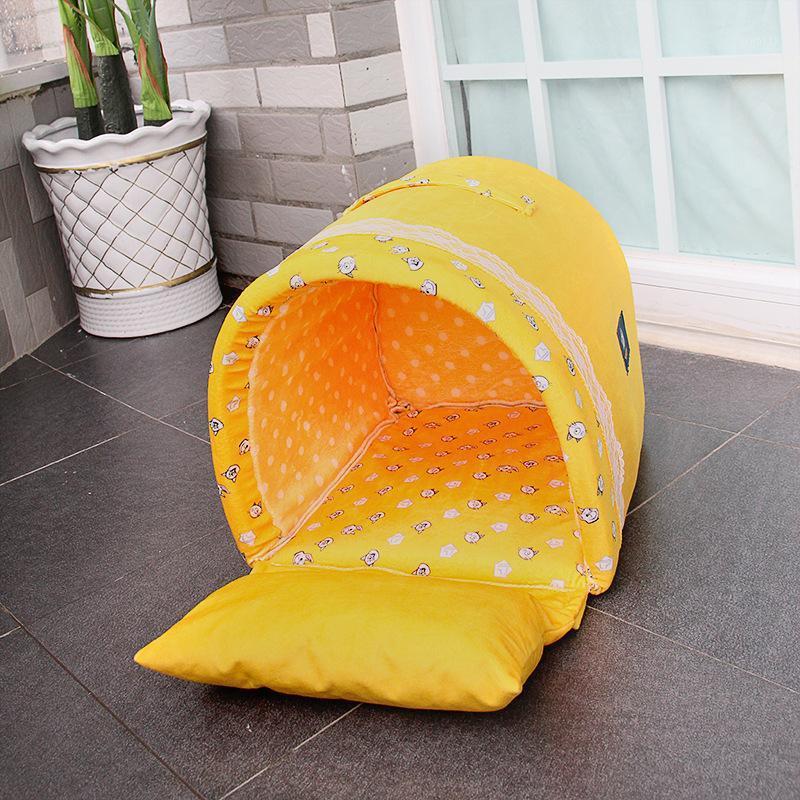 

Pet bed for Cats Dogs Soft Nest Kennel Bed Cave House Arched Sleeping Bag Mat Pad Tent Pets Winter Warm Cozy Portable Beds1
