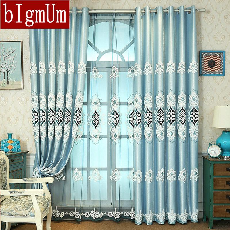 

bIgmUm Modern Luxury Curtains for Living Room Embroidered Lace Hollow Polyester Tulle Curtain Window Curtain Home Textile, Color no 2 tulle