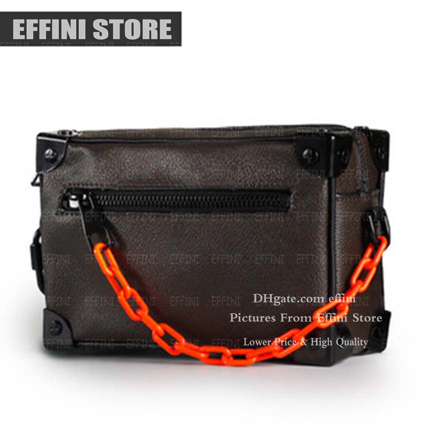 

Mini soft trunk luxurys designers bags classic satchel crossbody bag clutch boxs case chain handbag purse evening fashion brick shoulder bag, Invoice only sell with bag