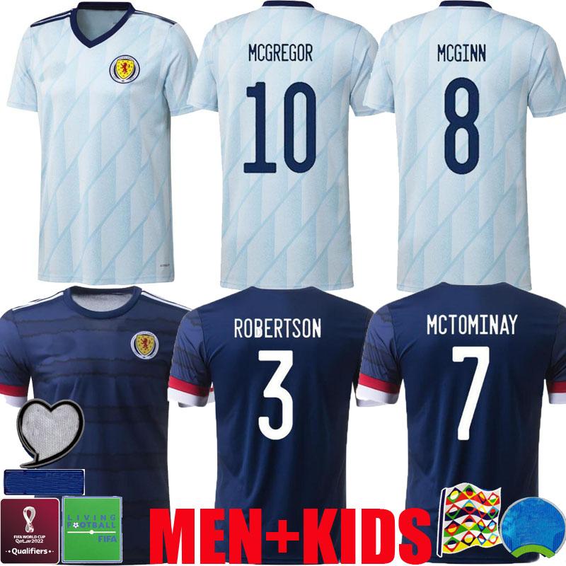 

new 20 21 Scotland soccer jerseys 2020 2021 ROBERTSON FRASER football shirt set NAISMITH MCGREGOR CHRISTIE FORREST MCGINN Men Kids home away, Black;yellow