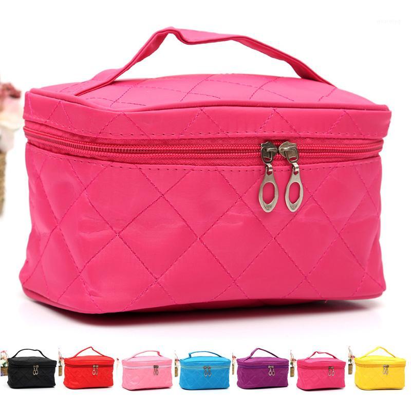 

Fashion Lady Organizer Bag Multi Functional Cosmetic Storage Bags Women Makeup Bag Insert With Pockets Toiletry Pouch -OPK1, Purple