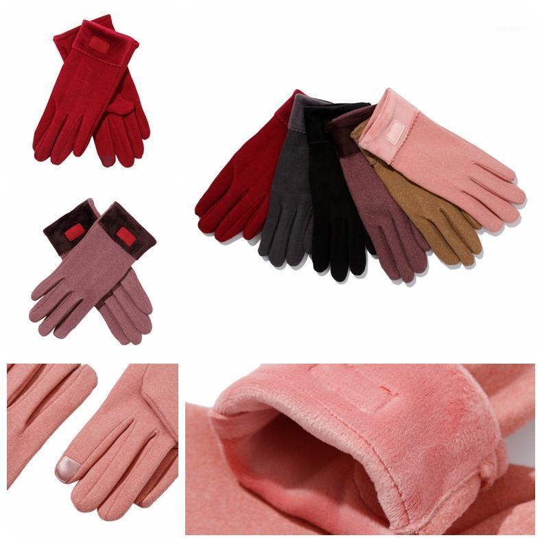 

Women Autumn Winter Warm Sports Fitness Touch Screen Cycling Thin Mittens Female Wool Knit Elegant Soft Gloves Riding Gloves1