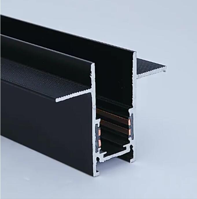 

Creative magnetic lamp holder 34mm width aluminum 0.5M 1M ceiling recessed suspended LED magnet mount lights track Rail Embedded Borderless
