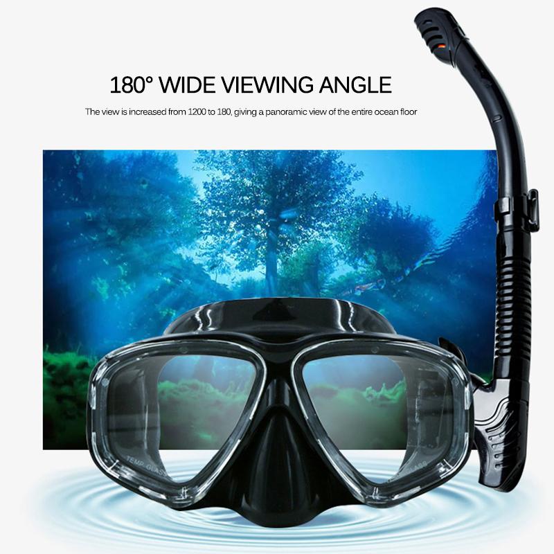 

Underwater Scuba Anti Fog Mask Set Diving Mask Diving Full Face Respiratory Masks Safe Adult Youth Waterproof Swimming Equipment