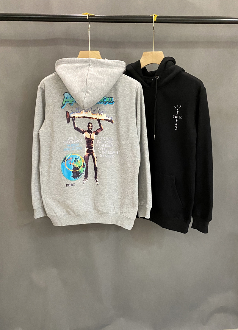 

Fashion Men's and Women's Hooded Travis Scott Astroworld Same Fort Night Plush Sweater, Customize