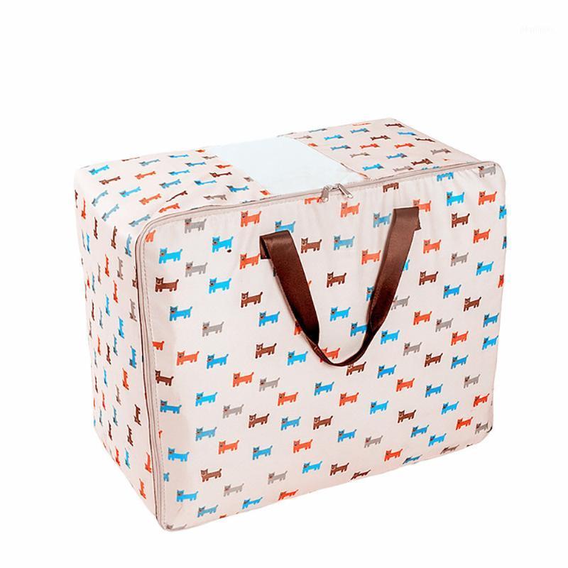 

Large Vintage Floral Laundry Shopping Storage Tote Bag Reusable Bags Zipped Home storage Large Bags organizer Supplies#251